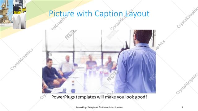 Picture with Caption presentation slide layout