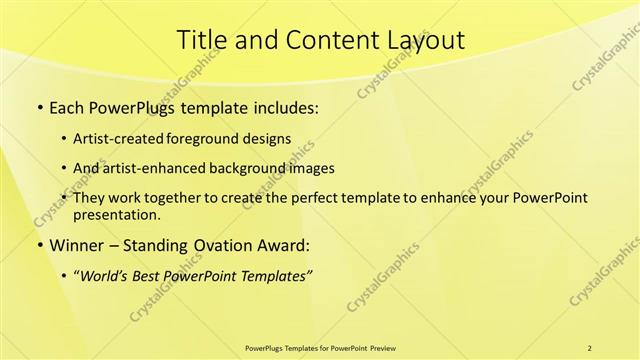 Title and Content presentation slide layout