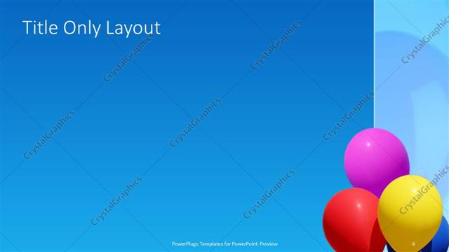 Title Only presentation slide layout