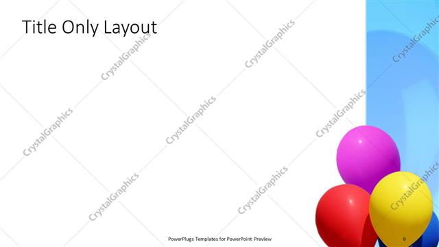 Title Only presentation slide layout