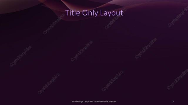 Title Only presentation slide layout