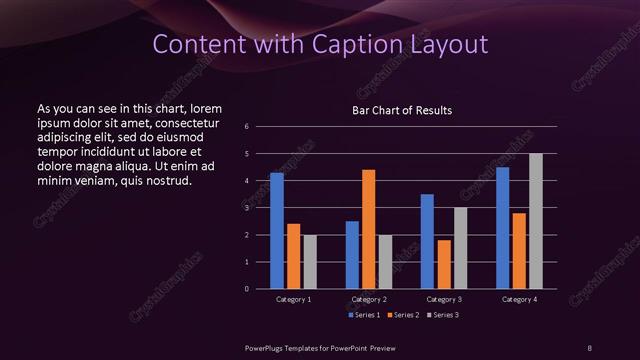 Content with Caption presentation slide layout