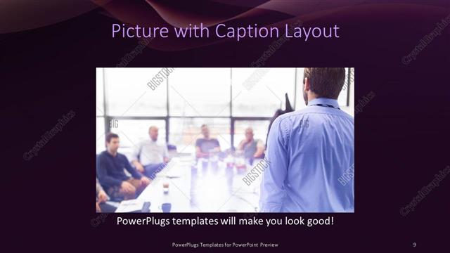 Picture with Caption presentation slide layout