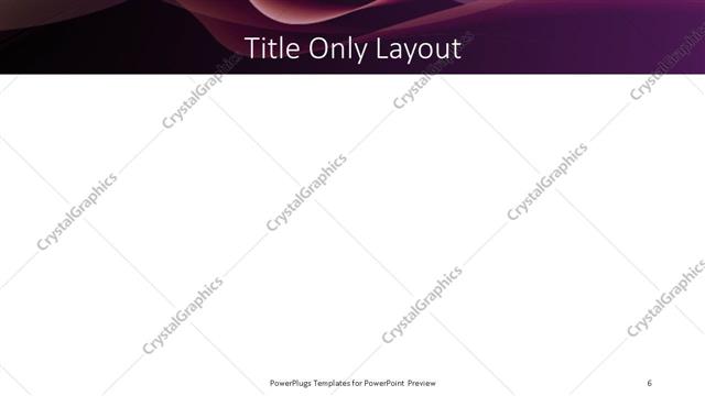 Title Only presentation slide layout
