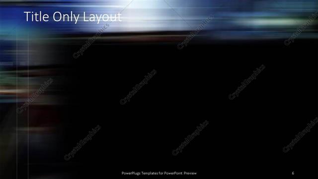 Title Only presentation slide layout