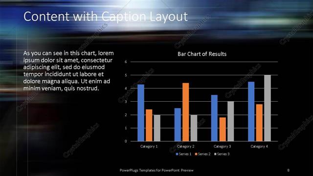 Content with Caption presentation slide layout