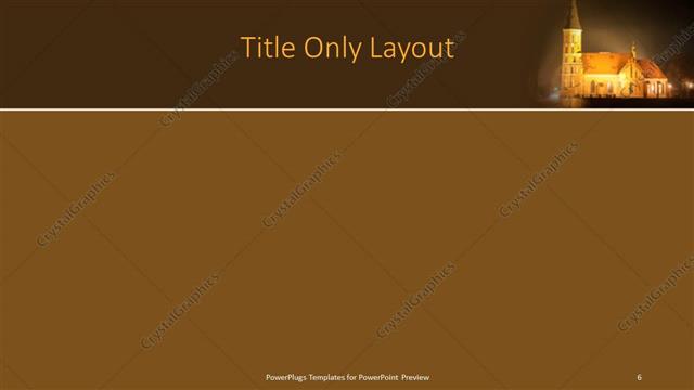 Title Only presentation slide layout