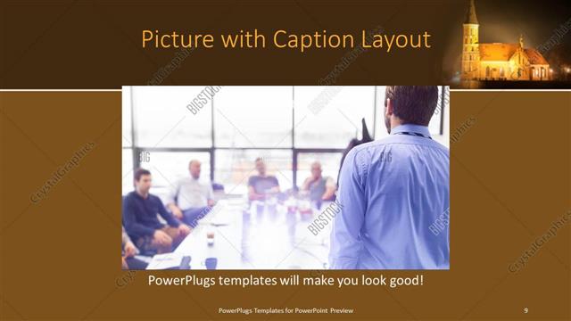 Picture with Caption presentation slide layout