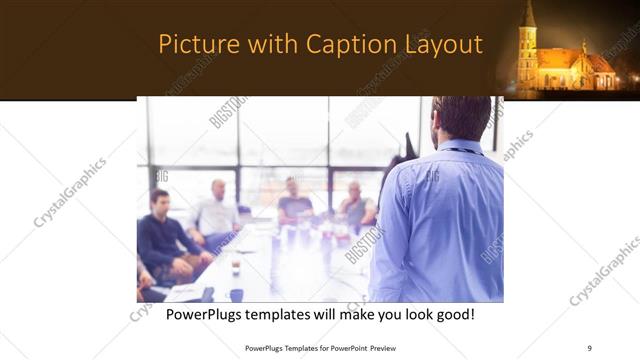 Picture with Caption presentation slide layout
