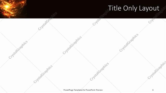 Title Only presentation slide layout