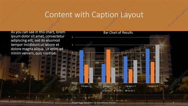 Content with Caption presentation slide layout