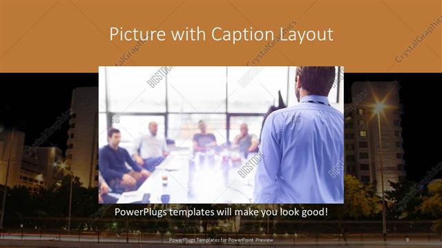 Picture with Caption presentation slide layout