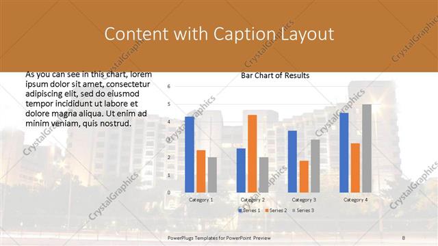 Content with Caption presentation slide layout