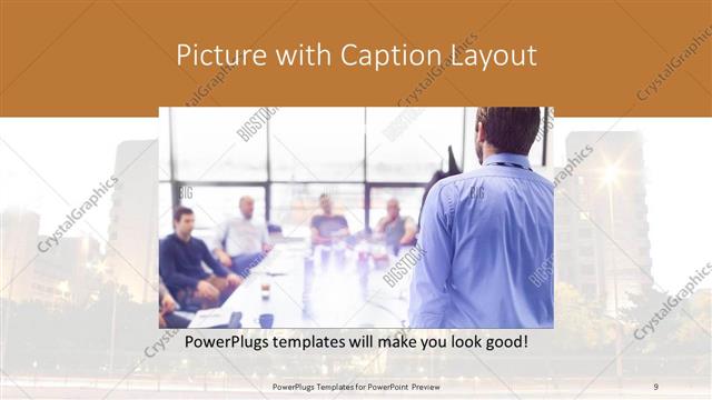 Picture with Caption presentation slide layout