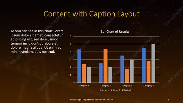 Content with Caption presentation slide layout
