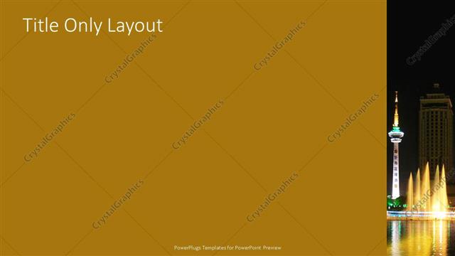 Title Only presentation slide layout