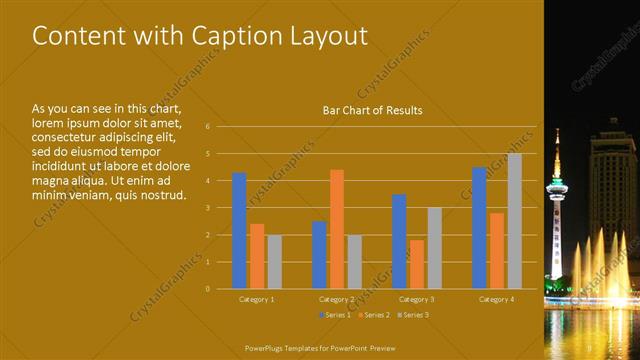 Content with Caption presentation slide layout