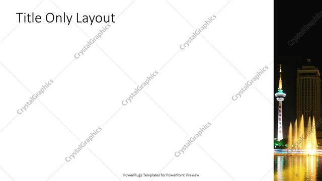 Title Only presentation slide layout