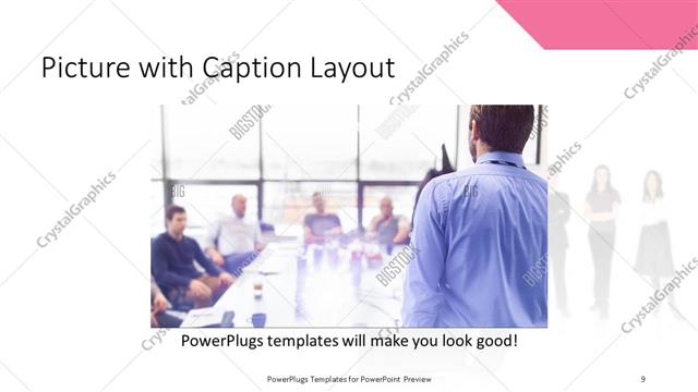 Picture with Caption presentation slide layout
