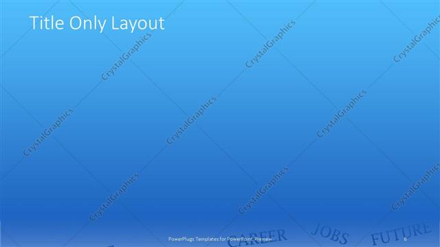 Title Only presentation slide layout