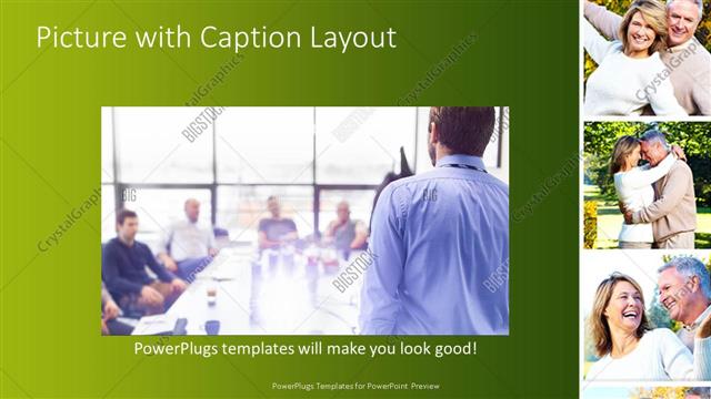 Picture with Caption presentation slide layout