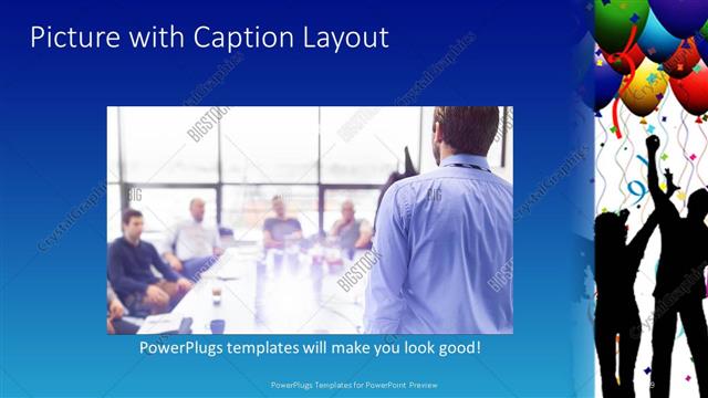 Picture with Caption presentation slide layout