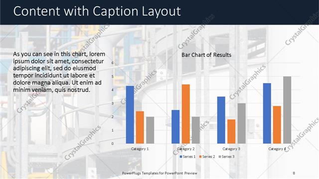 Content with Caption presentation slide layout