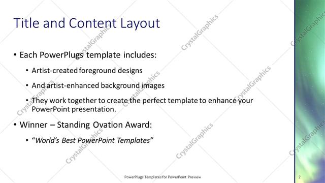 Title and Content presentation slide layout