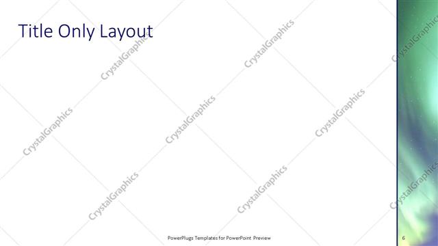 Title Only presentation slide layout