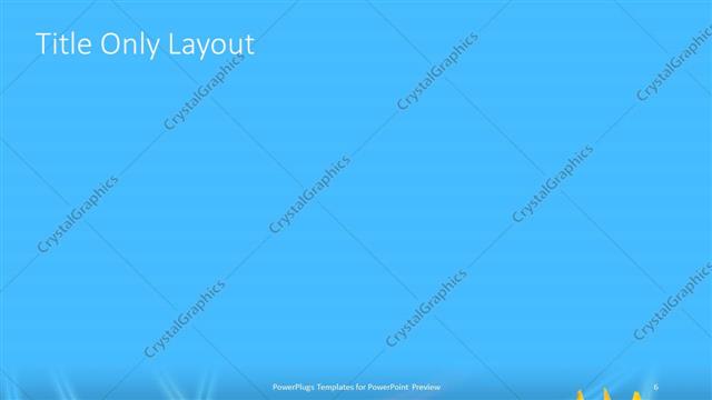 Title Only presentation slide layout