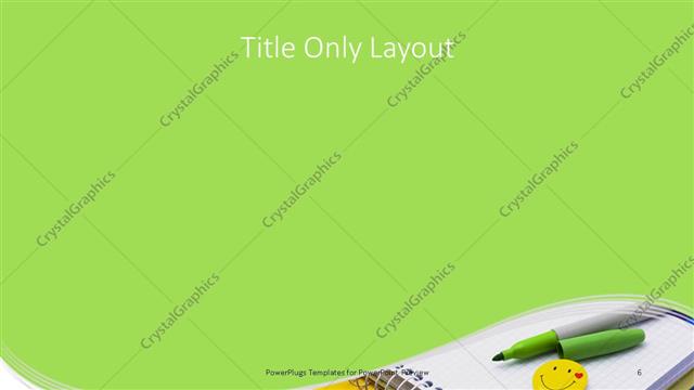 Title Only presentation slide layout
