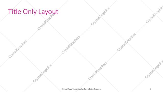 Title Only presentation slide layout