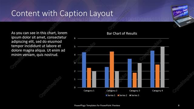 Content with Caption presentation slide layout