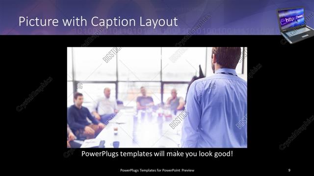 Picture with Caption presentation slide layout