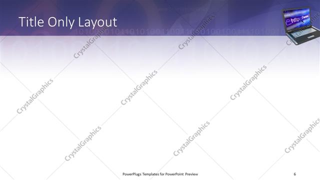 Title Only presentation slide layout