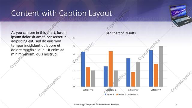 Content with Caption presentation slide layout