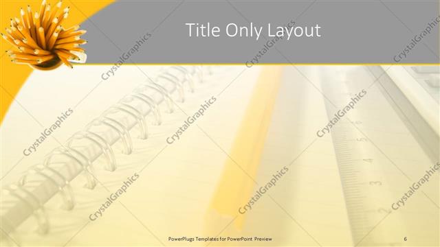 Title Only presentation slide layout