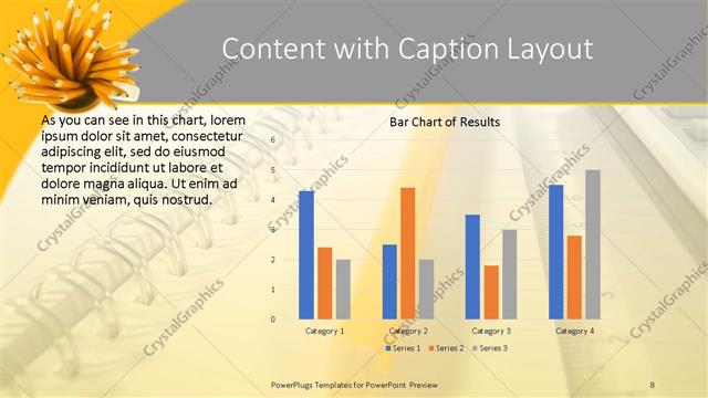 Content with Caption presentation slide layout
