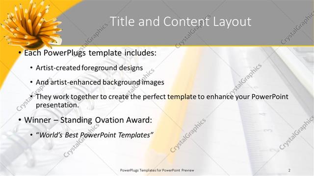 Title and Content presentation slide layout