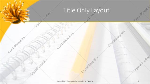 Title Only presentation slide layout