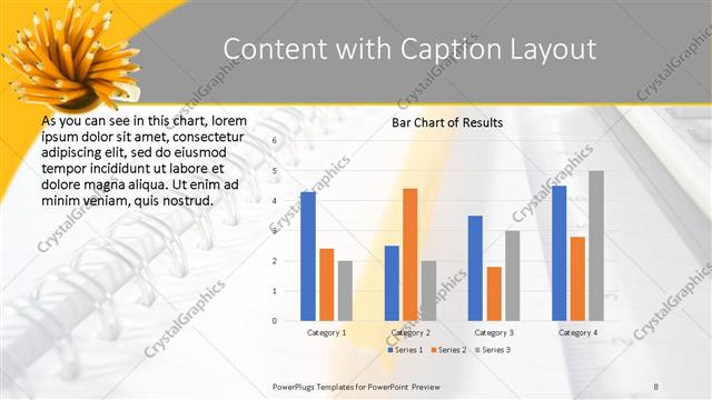 Content with Caption presentation slide layout
