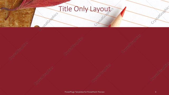 Title Only presentation slide layout