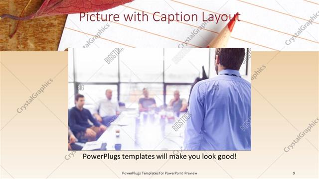 Picture with Caption presentation slide layout