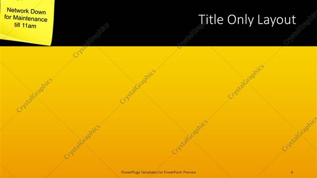 Title Only presentation slide layout