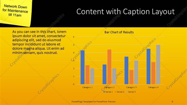 Content with Caption presentation slide layout