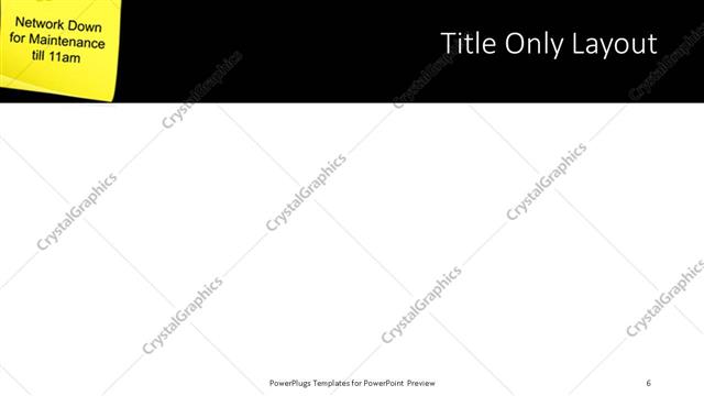 Title Only presentation slide layout