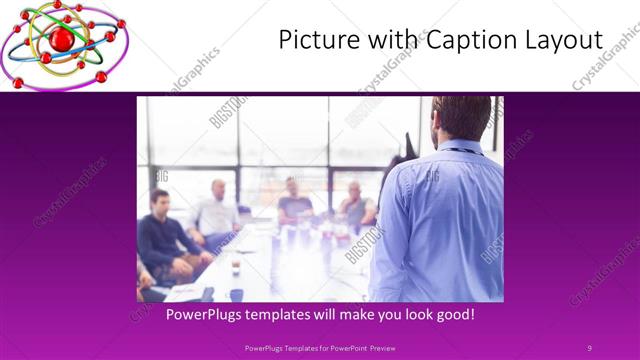 Picture with Caption presentation slide layout