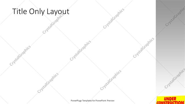 Title Only presentation slide layout