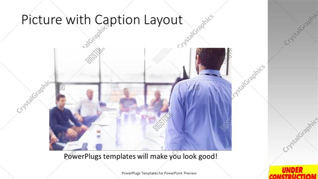 Picture with Caption presentation slide layout