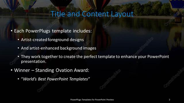 Title and Content presentation slide layout